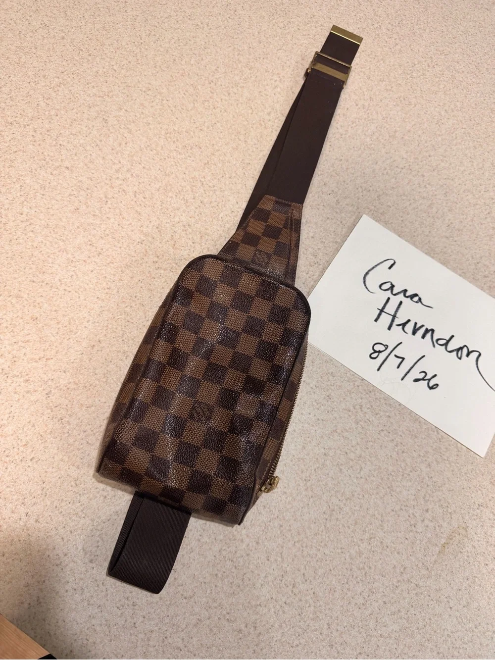 Authentic Louis Vuitton -  Ebene Geronimos Sling